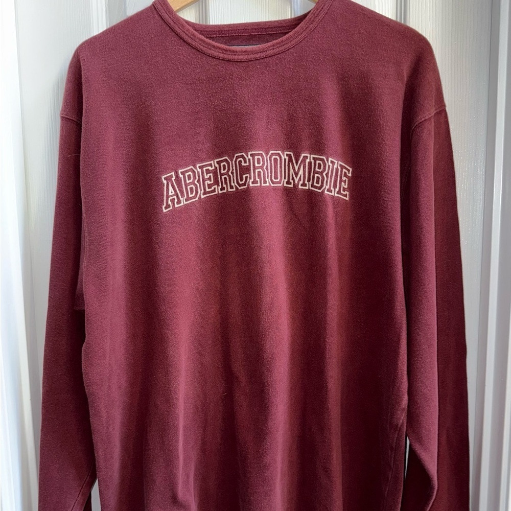 Vintage Abercrombie & Fitch Long Sleeve Embroidered Appliqué Shirt XL Old School